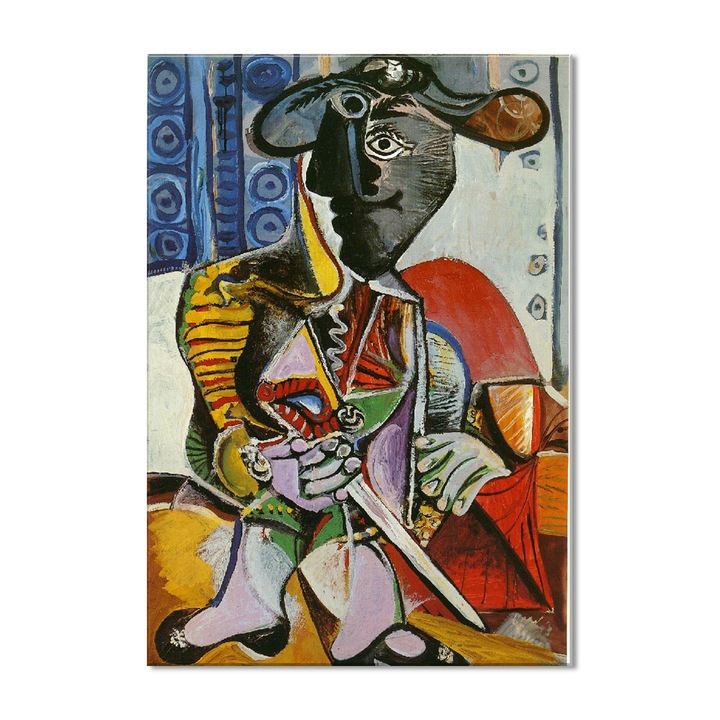 Tablou Canvas Premium Arta Clasica Heartwork, Reproducere, Pablo Picasso, Matador 1970, 56 cm x 80 cm