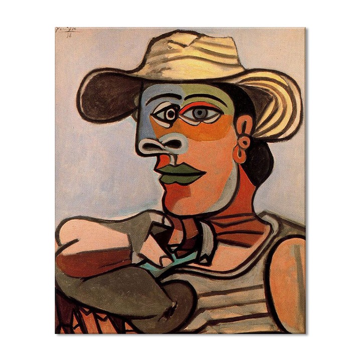 Tablou Canvas Premium Arta Clasica Heartwork, Reproducere, Pablo Picasso, The sailor 1938, 65 cm x 80 cm
