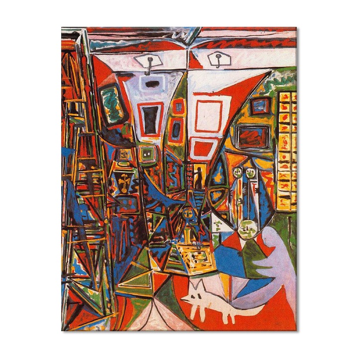 Tablou Canvas Premium Arta Clasica Heartwork, Reproducere, Pablo Picasso, Las Meninas, after Diego Velazquez 1957, 62 cm x 80 cm