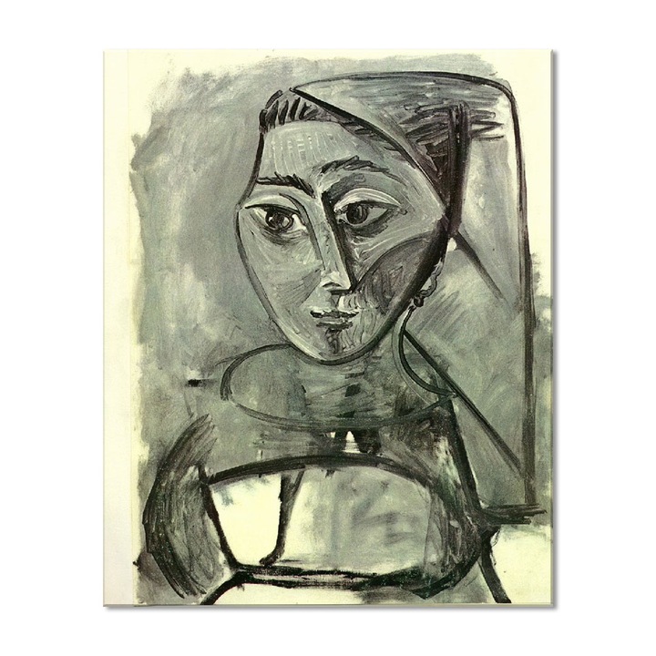 Tablou Canvas Premium Arta Clasica Heartwork, Reproducere, Pablo Picasso, Portrait of a Woman 1955, 65 cm x 80 cm