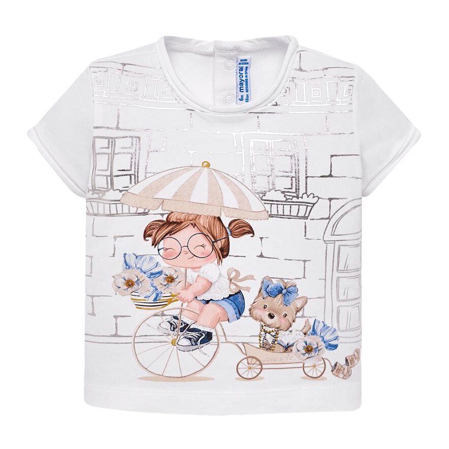 Tricou Mayoral cu Maneca Scurta Papusa Fetita