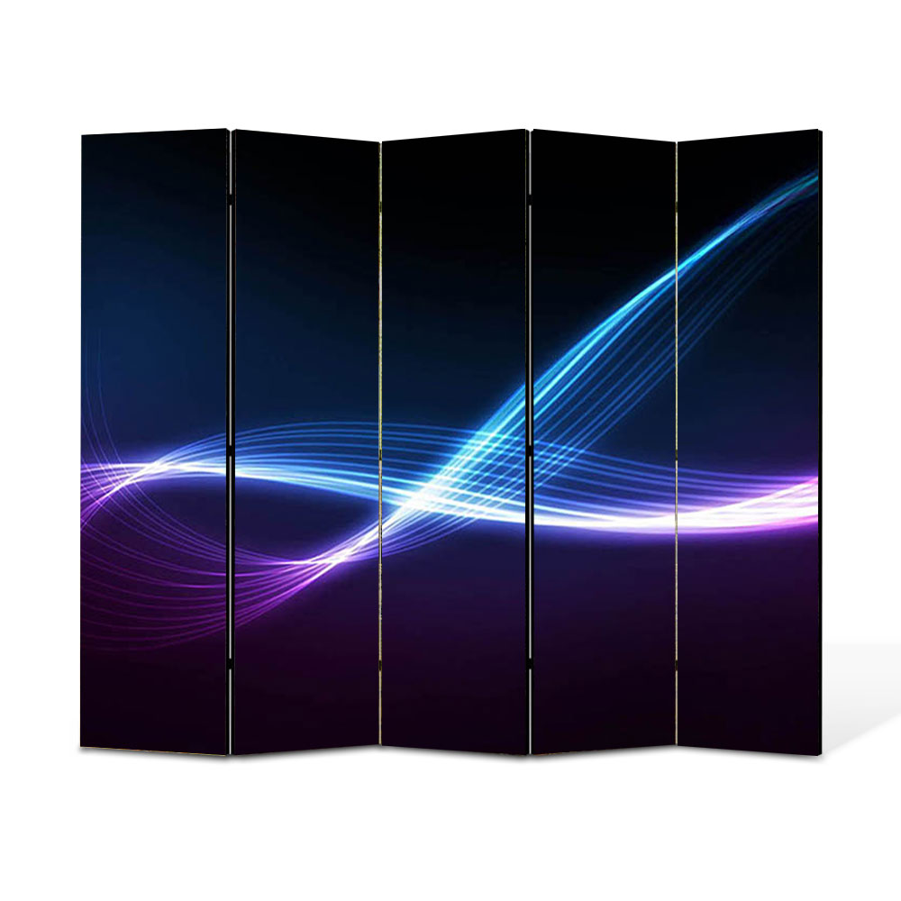 Paravan 5 piese Premium Heartwork TrueColor Energii, Panza pe cadru de lemn, Decoratiuni Moderne pentru Casa, 5 x 35 x 180 cm, 175 x 180 cm
