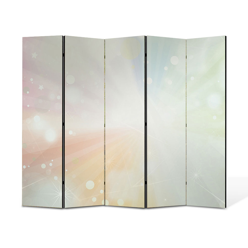 Paravan 5 piese Premium Heartwork TrueColor Lumina foarte puternica, Panza pe cadru de lemn, Decoratiuni Moderne pentru Casa, 5 x 35 x 180 cm, 175 x 180 cm