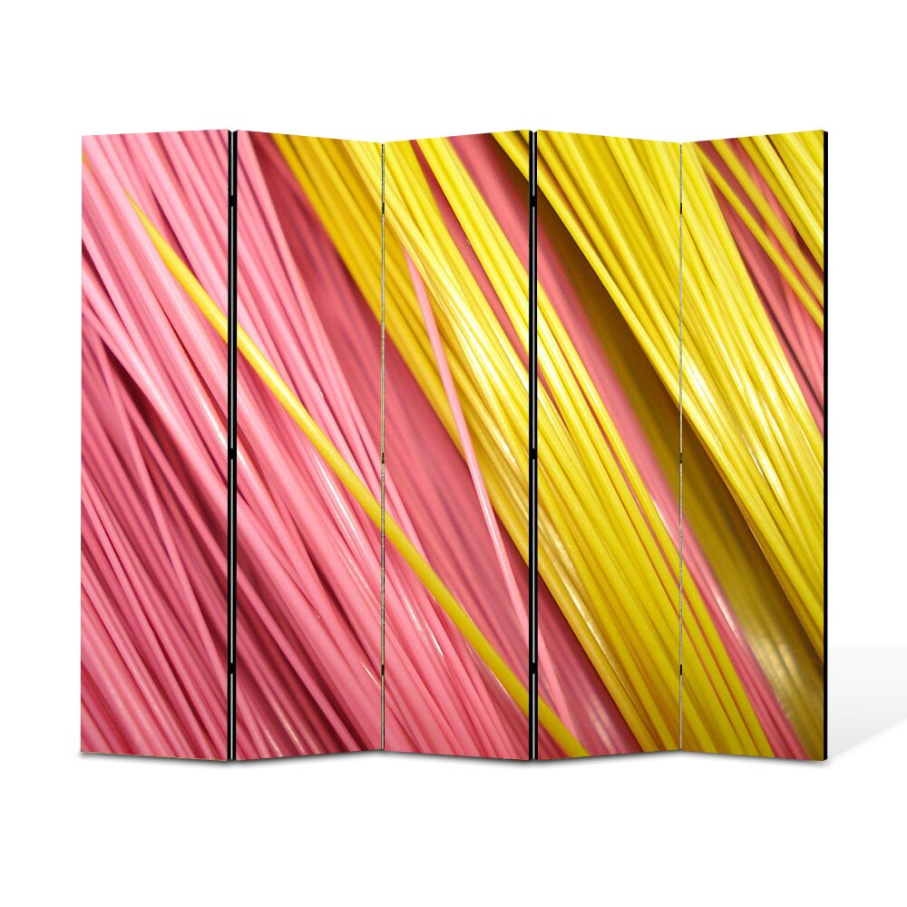 Paravan 5 piese Premium Heartwork TrueColor Paste, Panza pe cadru de lemn, Decoratiuni Moderne pentru Casa, 5 x 45 x 150 cm, 225 x 150 cm