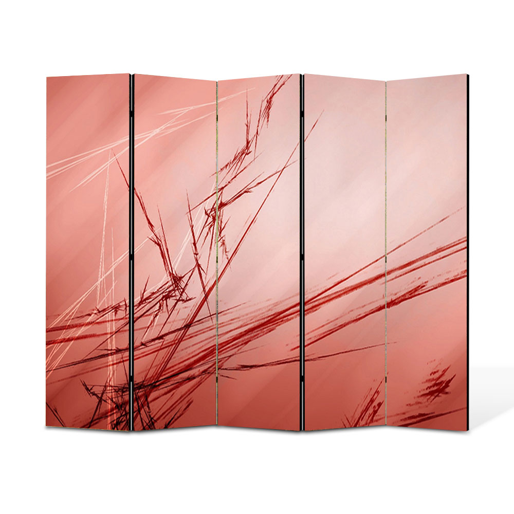 Paravan 5 piese Premium Heartwork TrueColor Abstract, Panza pe cadru de lemn, Decoratiuni Moderne pentru Casa, 5 x 35 x 180 cm, 175 x 180 cm