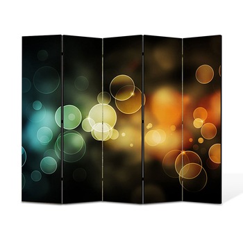 Paravan 5 piese Premium Heartwork TrueColor Lumini, Panza pe cadru de lemn, Decoratiuni Moderne pentru Casa, 5 x 45 x 150 cm, 225 x 150 cm Paravan 5 piese Premium Heartwork TrueColor Lumini, Panza pe cadru de lemn, Decoratiuni Moderne pentru Casa, 5 x 45 x 150 cm, 225 x 150 cm