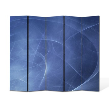 Paravan 5 piese Premium Heartwork TrueColor Unde, Panza pe cadru de lemn, Decoratiuni Moderne pentru Casa, 5 x 45 x 150 cm, 225 x 150 cm Paravan 5 piese Premium Heartwork TrueColor Unde, Panza pe cadru de lemn, Decoratiuni Moderne pentru Casa, 5 x 45 x 150 cm, 225 x 150 cm