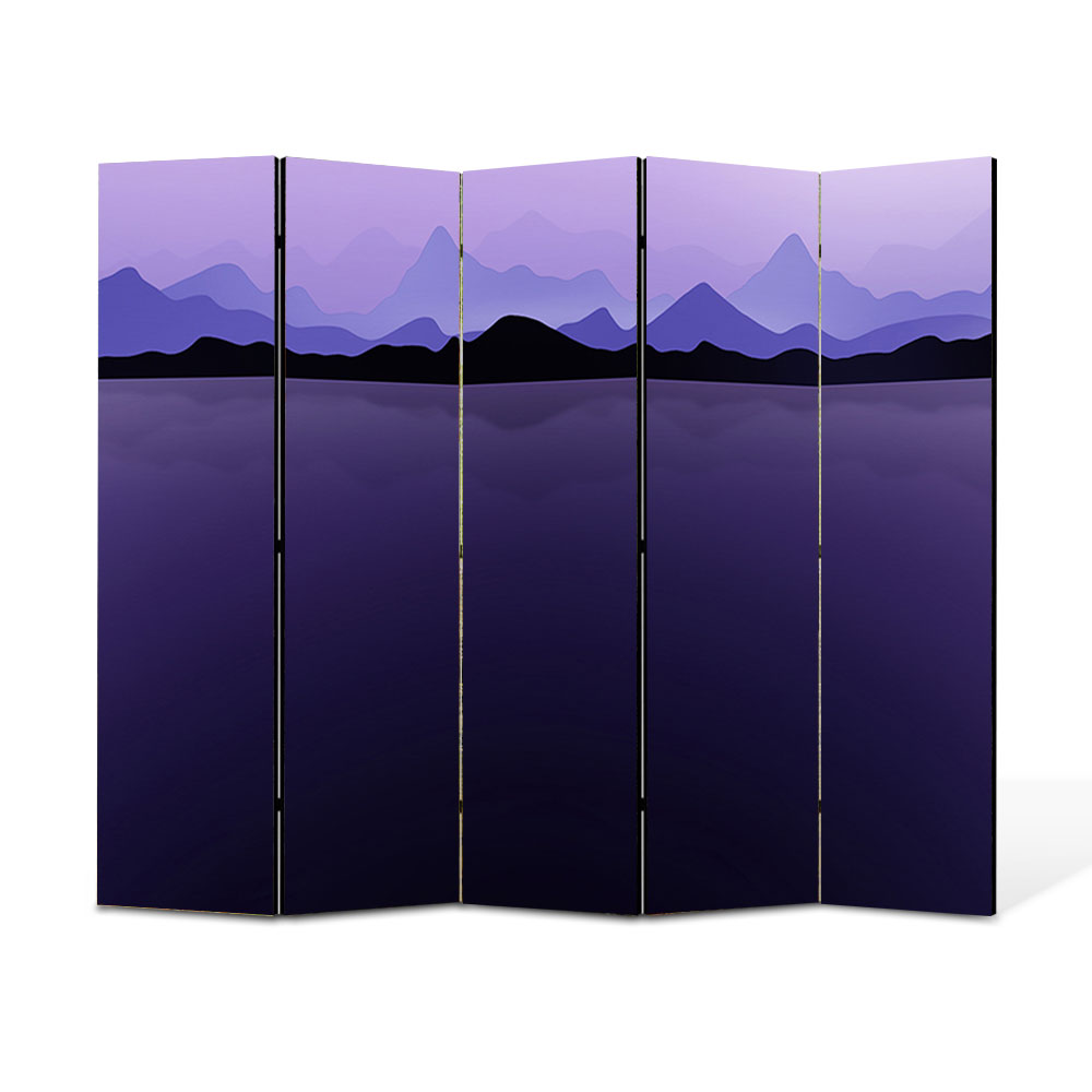 Paravan 5 piese Premium Heartwork TrueColor Ghetari, Panza pe cadru de lemn, Decoratiuni Moderne pentru Casa, 5 x 35 x 180 cm, 175 x 180 cm