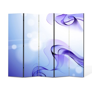Paravan 5 piese Premium Heartwork TrueColor Fum violet, Panza pe cadru de lemn, Decoratiuni Moderne pentru Casa, 5 x 45 x 150 cm, 225 x 150 cm Paravan 5 piese Premium Heartwork TrueColor Fum violet, Panza pe cadru de lemn, Decoratiuni Moderne pentru Casa, 5 x 45 x 150 cm, 225 x 150 cm