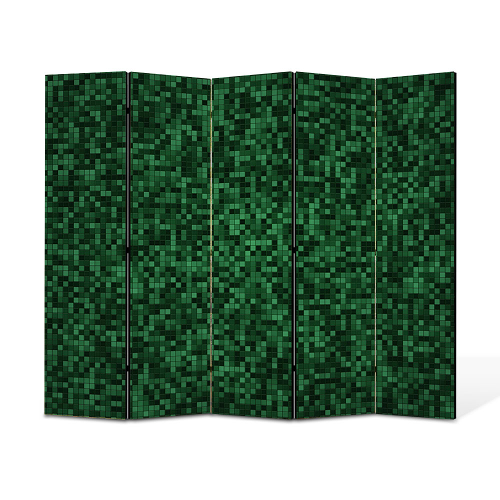 Paravan 5 piese Premium Heartwork TrueColor Mocheta, Panza pe cadru de lemn, Decoratiuni Moderne pentru Casa, 5 x 35 x 180 cm, 175 x 180 cm