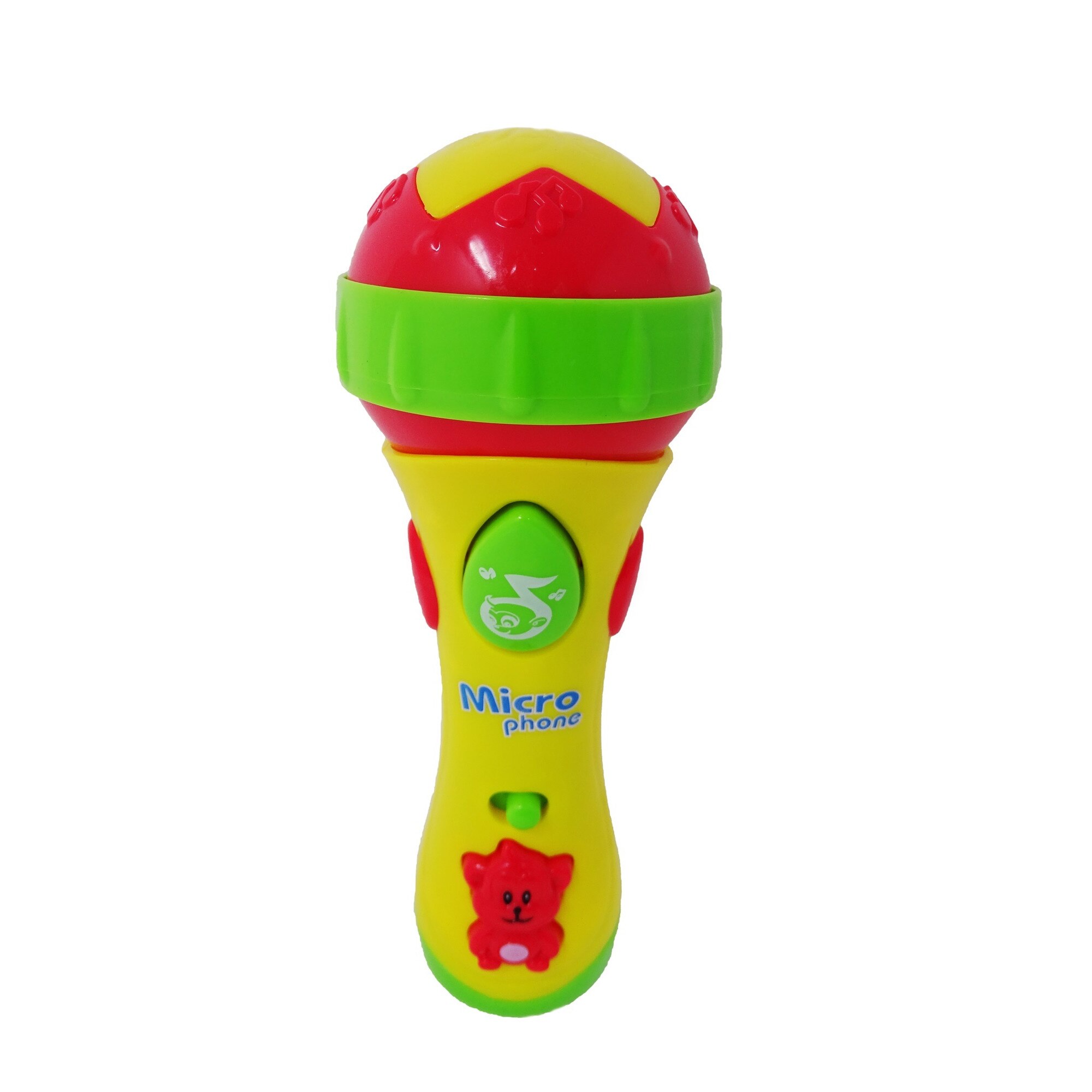 Microfon pentru Copii cu Sunete si Lumini, Galben