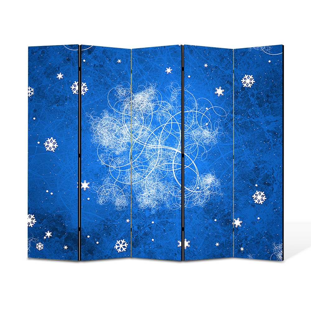 Paravan 5 piese Premium Heartwork TrueColor Cromozomi, Panza pe cadru de lemn, Decoratiuni Moderne pentru Casa, 5 x 45 x 180 cm, 225 x 180 cm