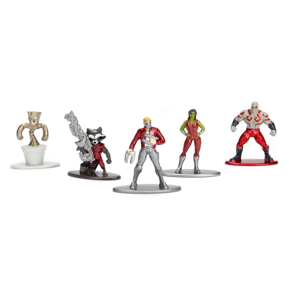 Set 5 Mini Figurine, Marvel, Nano Metalfigs, Guardians of the Galaxy, 4 cm