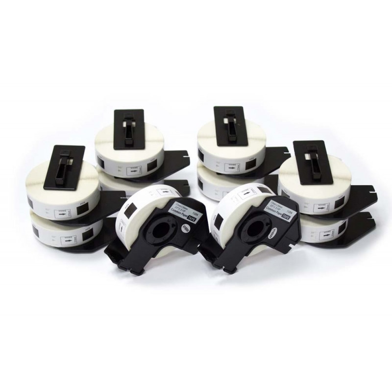 Set 10 Banda/Rola DK11204 etichete Alb 17mmX54mm Compatibile Pentru BROTHER P-Touch QL 1000 Series / QL 1050/ QL 1060 N / QL 500 / QL 500 A / QL 550 / QL 560 /QL 570 / QL 580 / QL 650 TD / QL 700 / QL 710 W / QL 720 NW