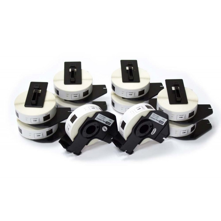 10 tekercses ragasztószalag készlet DK 11204 17 mm X 54 mm fehér kompatibilis Brother P-Touch QL 1000 sorozat / QL 1050 / QL 1050 N / QL 1060 N / QL 500 / QL 550 / QL 560 / QL 560 sorozat / QL 570 / QL 580 / QL 650 TD / QL 700 / QL 710 W / QL 720 NW