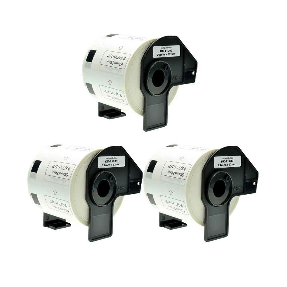 Set 3 Banda/Rola DK11209 62mmX29mm etichete Alb Compatibile BROTHER P-Touch QL1000 QL1050 QL 1060 500 QL 500 A h QL 500 550 QL 560 570 QL 580QL 580 QL 580 QL 700 QL 710 QL 720 NW QL 800 QL 810 W QL 820 NWB