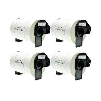 Set 4 Banda/Rola DK11241 102mmX152mm etichete Alb pentru BROTHER P-Touch QL1000 Series /QL 1050 / QL 1050 N / QL 1060 N Set 4 Banda/Rola DK11241 102mmX152mm etichete Alb pentru BROTHER P-Touch QL1000 Series /QL 1050 / QL 1050 N / QL 1060 N