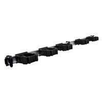 suport depozitare unelte organizator toolflex professional one include 1x sina de aluminiu 94cm 5x suport flexibil culoare negru suruburi pentru montaj imagen 37_0_
0