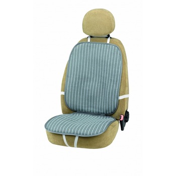 Husa pentru scaunul soferului , din rafie , de culoare gri , usor de montat Husa pentru scaunul soferului , din rafie , de culoare gri , usor de montat