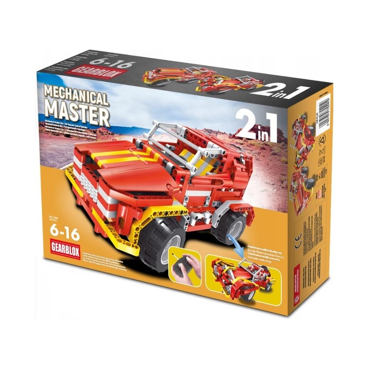 Építőipari készlet Mechanical Master 2 az 1-ben SUV & Jeep 8002 távirányítóval 472 darab