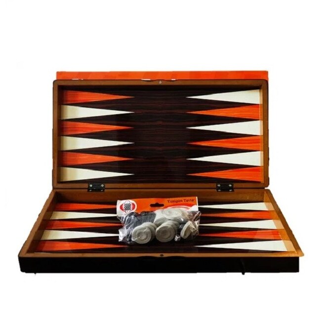 Joc de table, Yenigun Backgammon, cutie de lemn lacuit eMAG.ro