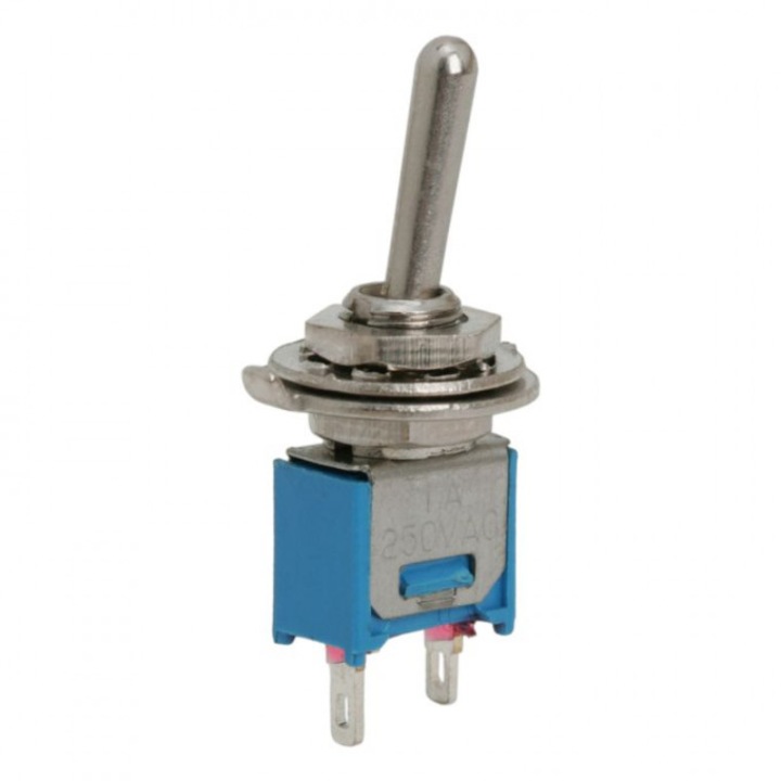 Раменни превключватели, 1 верига, 1A-250V, OFF-ON