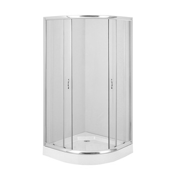 Cabina de dus semirotunda Deante Funkia KYP 052K, 80 cm, sticla transparenta Cabina de dus semirotunda Deante Funkia KYP 052K, 80 cm, sticla transparenta