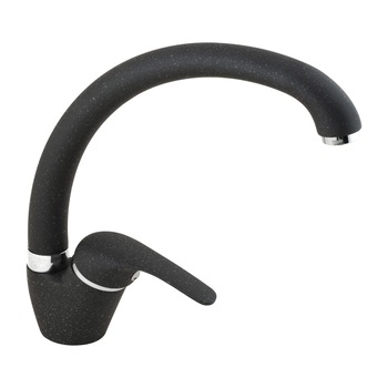 Baterie bucatarie, Alveus Diana A 91 2083191, stativa, monocomanda, algranit negru Baterie bucatarie, Alveus Diana A 91 2083191, stativa, monocomanda, algranit negru