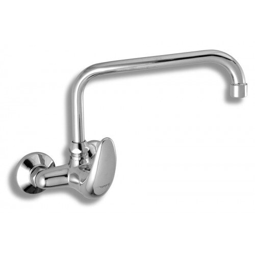 Baterie bucatarie, Ferro Metalia 55 55031.0, montaj pe perete, monocomanda, alama, finisaj cromat