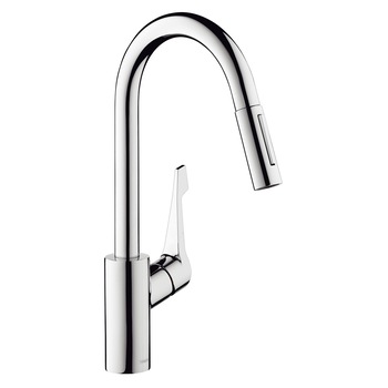 Baterie bucatarie, cu dus extractibil, Hansgrohe Cento XL 14803, stativa, monocomanda, alama Baterie bucatarie, cu dus extractibil, Hansgrohe Cento XL 14803, stativa, monocomanda, alama