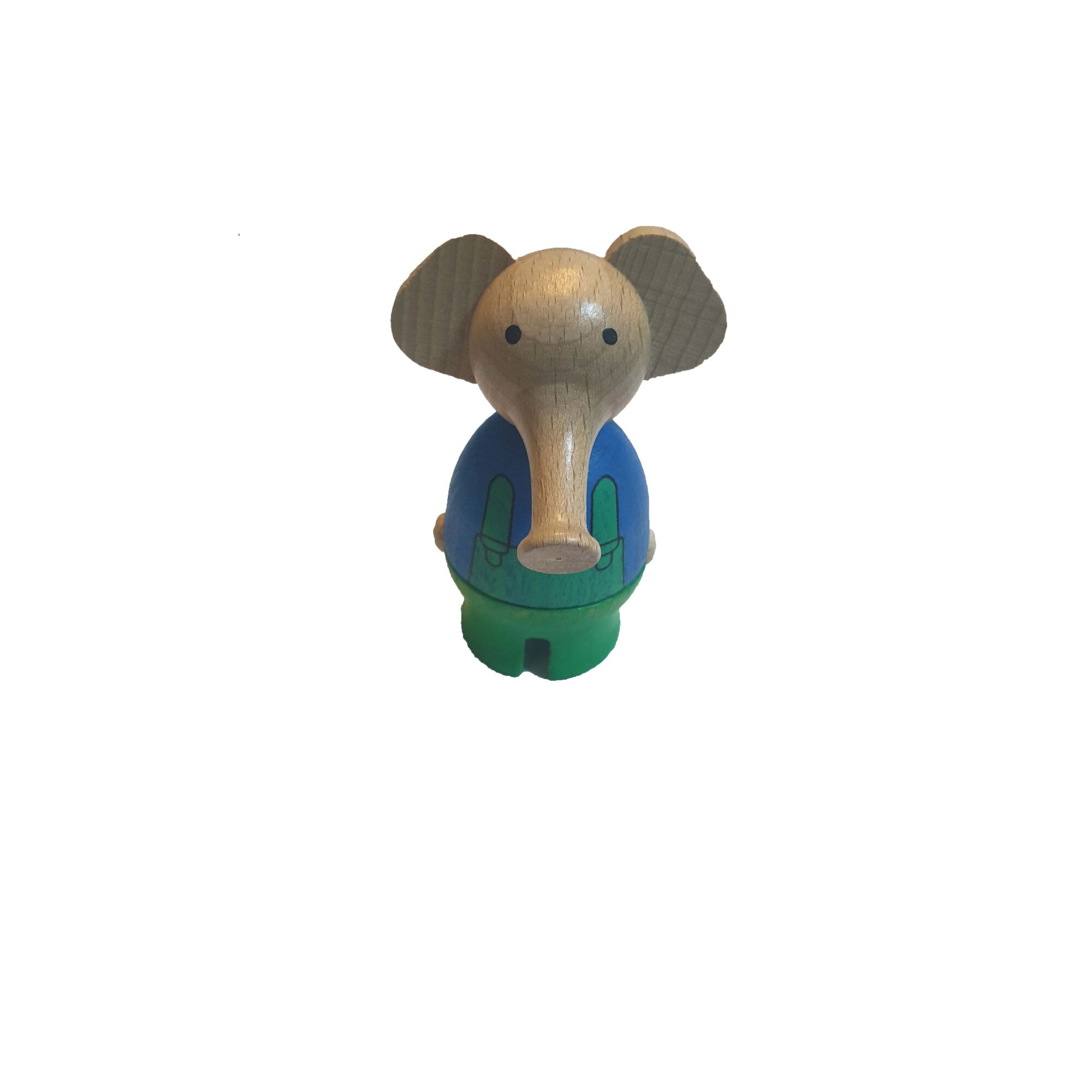 Figurina lemn ecologic, elefant, 80 x 40mm, Sigikid