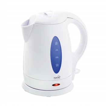 Fierbator de apa electric Home , Putere 1200 W , Capacitate rezervor 1.2 L , Turnare fara stropire , Curatare usoara , Maner izolat termic , Lungime cablu 75 cm , Alb Fierbator de apa electric Home , Putere 1200 W , Capacitate rezervor 1.2 L , Turnare fara stropire , Curatare usoara , Maner izolat termic , Lungime cablu 75 cm , Alb