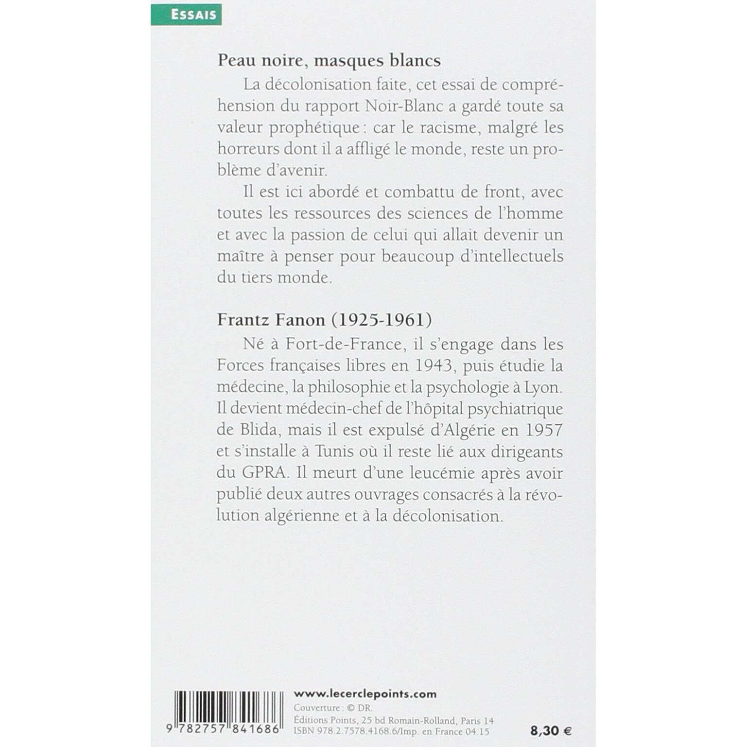 Peau noire, masques blancs Frantz Fanon, ed 2015 eMAG.ro