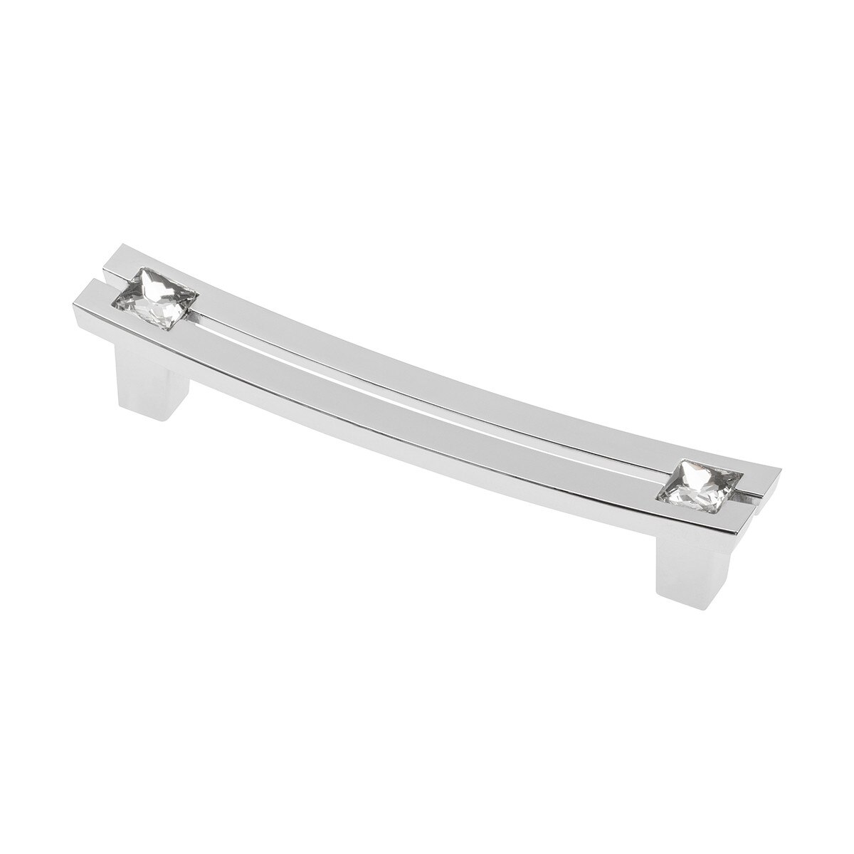 Maner mobilier Crystal 71C, 96 mm, cromat