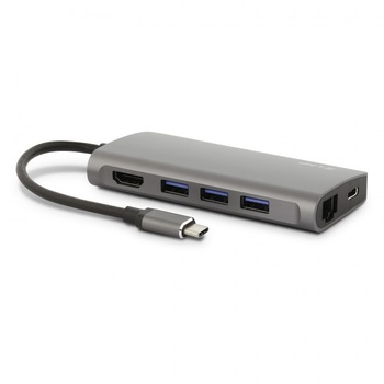 Adaptor, LMP, USB-C mini Dock, HDMI, USB 3.0, Ethernet, SD/MicroSD, USB-C, Space Gray Adaptor, LMP, USB-C mini Dock, HDMI, USB 3.0, Ethernet, SD/MicroSD, USB-C, Space Gray