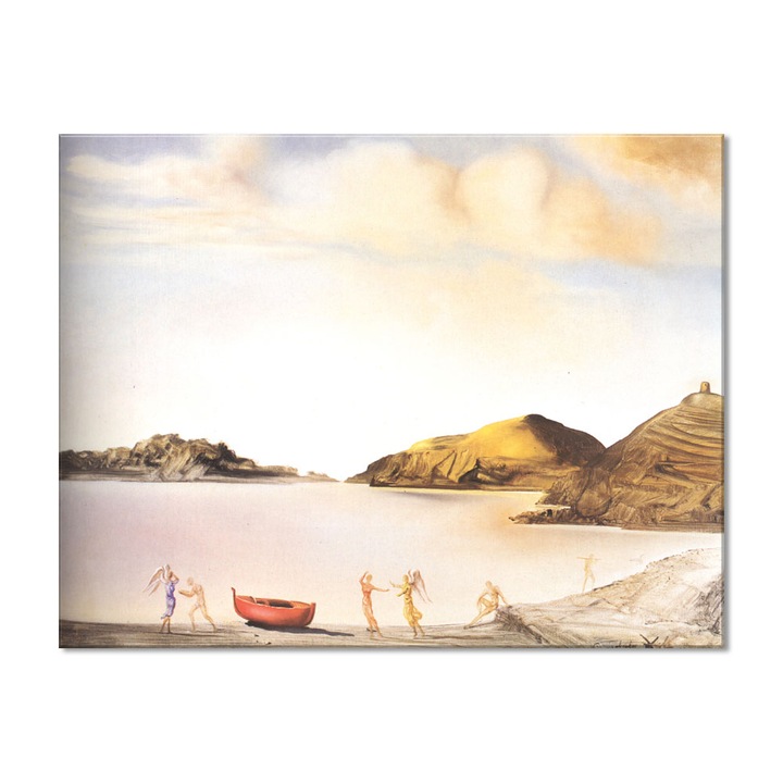Tablou Canvas Premium Arta Clasica Heartwork, Reproducere, Salvador Dali, Port Lligat at Sunset 1959, 62 cm x 80 cm