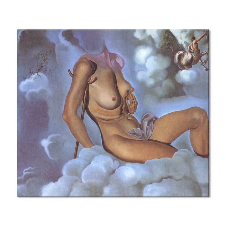 Tablou Canvas Premium Arta Clasica Heartwork, Reproducere, Salvador Dali, Honey is Sweeter than Blood 1941, 70 cm x 80 cm