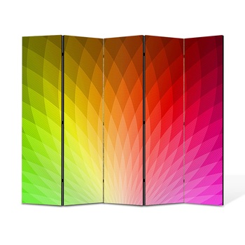 Paravan 5 piese Premium Heartwork TrueColor Cromatica, Panza pe cadru de lemn, Decoratiuni Moderne pentru Casa, 5 x 35 x 180 cm, 175 x 180 cm Paravan 5 piese Premium Heartwork TrueColor Cromatica, Panza pe cadru de lemn, Decoratiuni Moderne pentru Casa, 5 x 35 x 180 cm, 175 x 180 cm