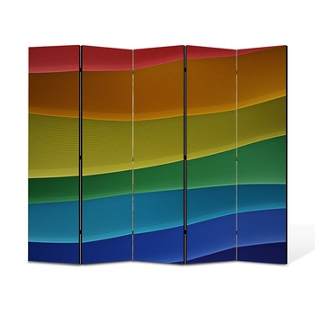 Paravan 5 piese Premium Heartwork TrueColor Dealuri colorate, Panza pe cadru de lemn, Decoratiuni Moderne pentru Casa, 5 x 35 x 180 cm, 175 x 180 cm Paravan 5 piese Premium Heartwork TrueColor Dealuri colorate, Panza pe cadru de lemn, Decoratiuni Moderne pentru Casa, 5 x 35 x 180 cm, 175 x 180 cm