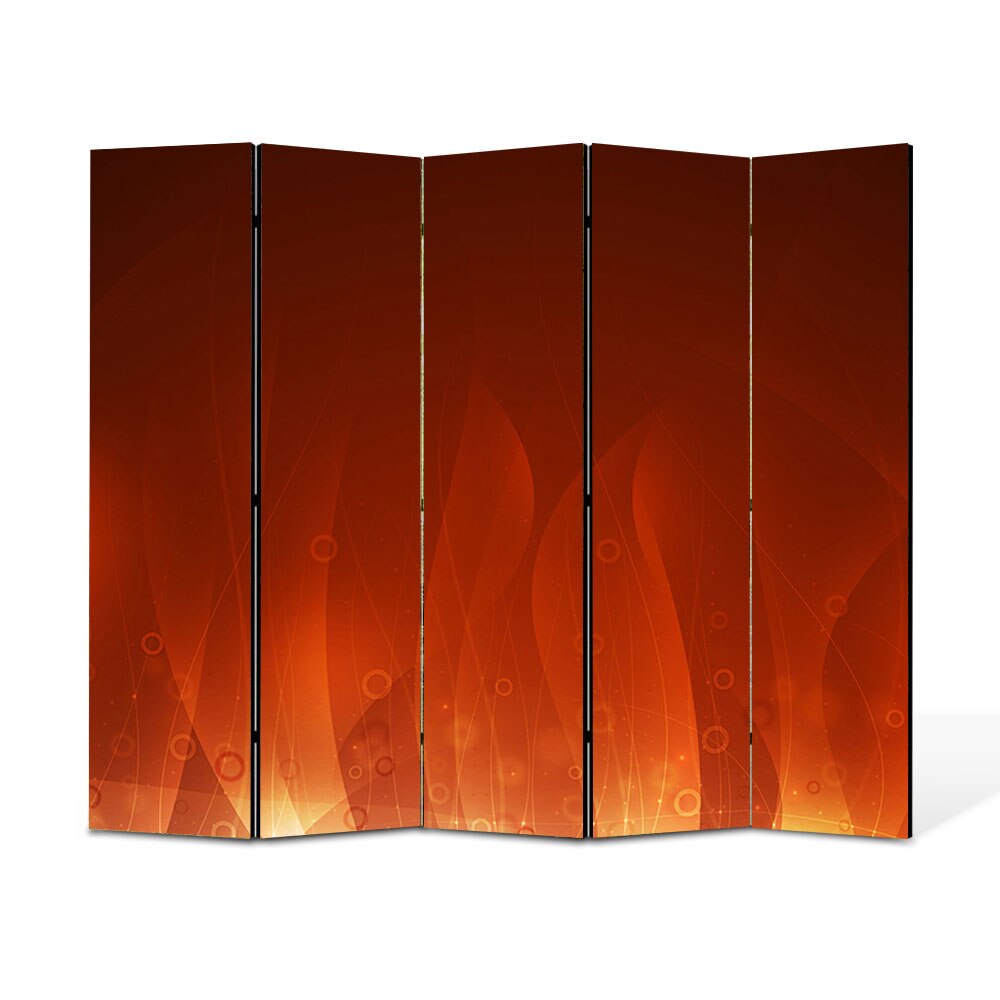 Paravan 5 piese Premium Heartwork TrueColor Flacari, Panza pe cadru de lemn, Decoratiuni Moderne pentru Casa, 5 x 45 x 150 cm, 225 x 150 cm