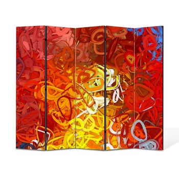 Paravan 5 piese Premium Heartwork TrueColor Ondulat, Panza pe cadru de lemn, Decoratiuni Moderne pentru Casa, 5 x 45 x 150 cm, 225 x 150 cm Paravan 5 piese Premium Heartwork TrueColor Ondulat, Panza pe cadru de lemn, Decoratiuni Moderne pentru Casa, 5 x 45 x 150 cm, 225 x 150 cm