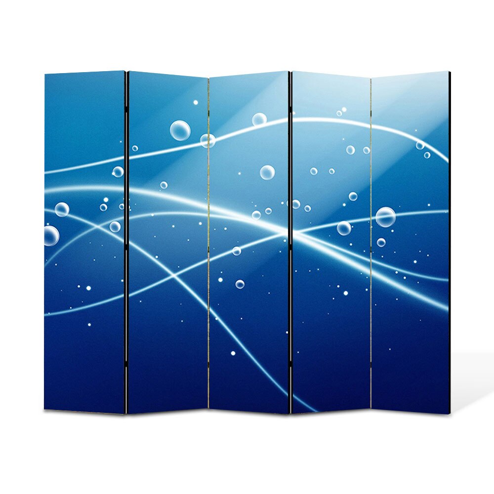 Paravan 5 piese Premium Heartwork TrueColor Oxigen, Panza pe cadru de lemn, Decoratiuni Moderne pentru Casa, 5 x 45 x 180 cm, 225 x 180 cm