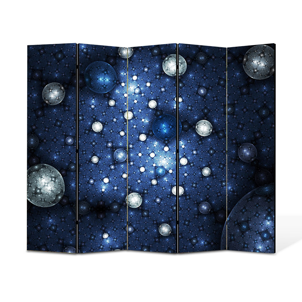 Paravan 5 piese Premium Heartwork TrueColor Constelatii, Panza pe cadru de lemn, Decoratiuni Moderne pentru Casa, 5 x 45 x 150 cm, 225 x 150 cm