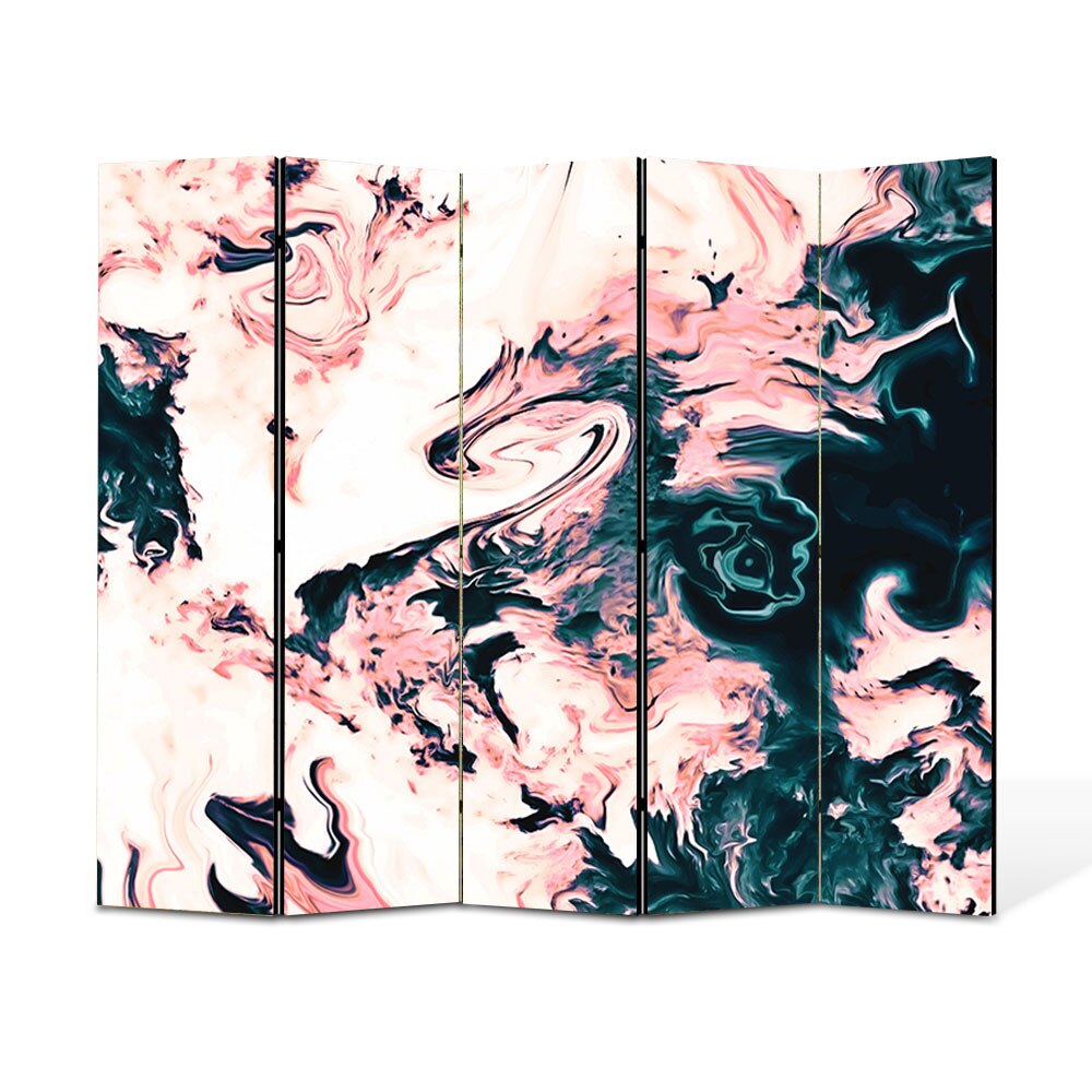 Paravan 5 piese Premium Heartwork TrueColor Dragon, Panza pe cadru de lemn, Decoratiuni Moderne pentru Casa, 5 x 35 x 180 cm, 175 x 180 cm