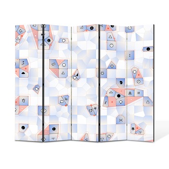 Paravan 5 piese Premium Heartwork TrueColor Joc, Panza pe cadru de lemn, Decoratiuni Moderne pentru Casa, 5 x 45 x 150 cm, 225 x 150 cm Paravan 5 piese Premium Heartwork TrueColor Joc, Panza pe cadru de lemn, Decoratiuni Moderne pentru Casa, 5 x 45 x 150 cm, 225 x 150 cm