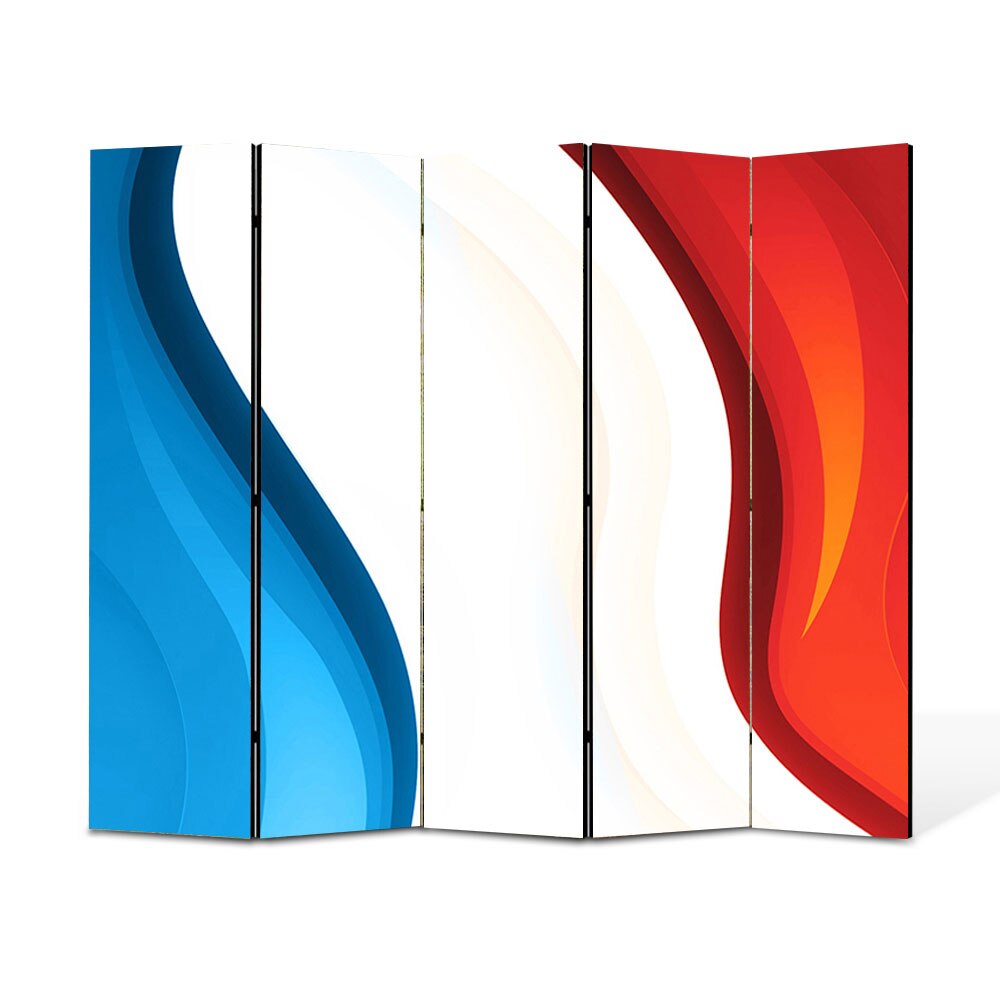 Paravan 5 piese Premium Heartwork TrueColor Franta, Panza pe cadru de lemn, Decoratiuni Moderne pentru Casa, 5 x 45 x 150 cm, 225 x 150 cm