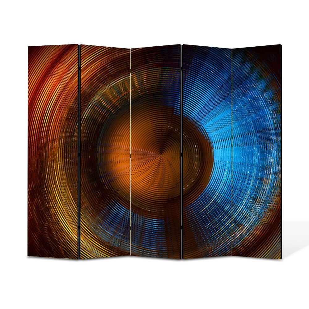 Paravan 5 piese Premium Heartwork TrueColor Membrana, Panza pe cadru de lemn, Decoratiuni Moderne pentru Casa, 5 x 35 x 180 cm, 175 x 180 cm