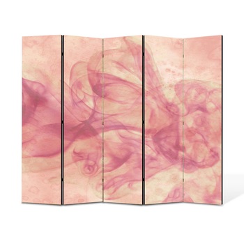 Paravan 5 piese Premium Heartwork TrueColor Fum roz, Panza pe cadru de lemn, Decoratiuni Moderne pentru Casa, 5 x 45 x 150 cm, 225 x 150 cm Paravan 5 piese Premium Heartwork TrueColor Fum roz, Panza pe cadru de lemn, Decoratiuni Moderne pentru Casa, 5 x 45 x 150 cm, 225 x 150 cm