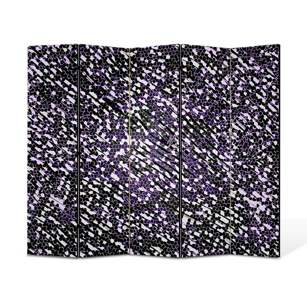 Paravan 5 piese Premium Heartwork TrueColor Ploaie de stele, Panza pe cadru de lemn, Decoratiuni Moderne pentru Casa, 5 x 45 x 150 cm, 225 x 150 cm