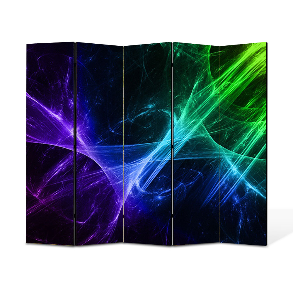 Paravan 5 piese Premium Heartwork TrueColor Energii pozitive, Panza pe cadru de lemn, Decoratiuni Moderne pentru Casa, 5 x 35 x 180 cm, 175 x 180 cm